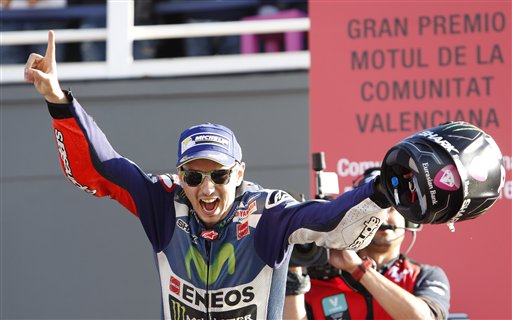 MotoGP: Lorenzo cierra la temporada con victoria en Valencia