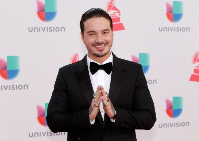 Singer J Balvin arrives at the 17th Annual Latin Grammy Awards in Las Vegas, Nevada, U.S., November 17, 2016.  REUTERS/Steve Marcus