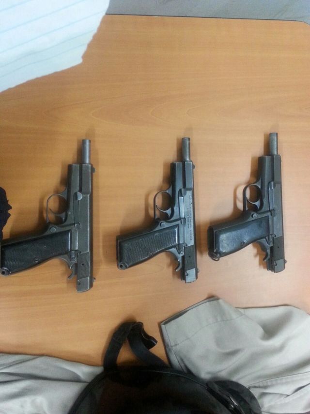 armas de alto calibre decomisadas a efectivos de la GNB que robaban en Plaza Venezuela