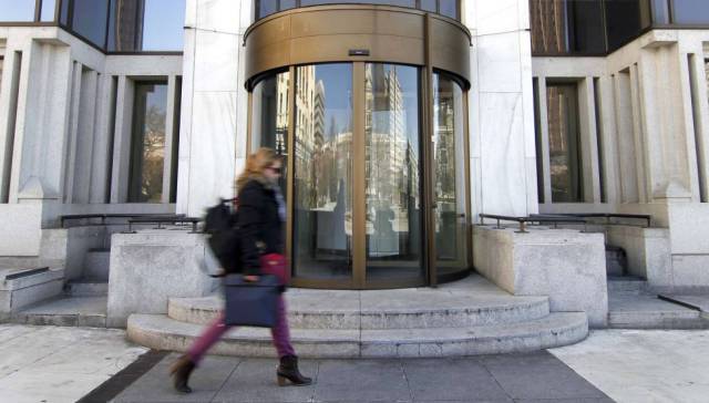 Estado actual de la sede de Banco de Madrid, junto a la plaza de Colon de la capital Kike Parra 