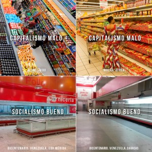 Capitalismo malo, socialismo bueno (fotocomparaciones) Parte I