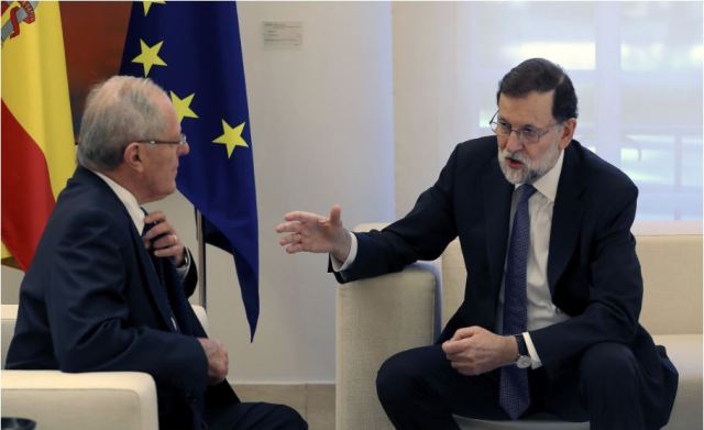  El presidente de Perú, Pedro Pablo Kuczynski, y el jefe del Gobierno español, Mariano Rajoy (Foto Efe)