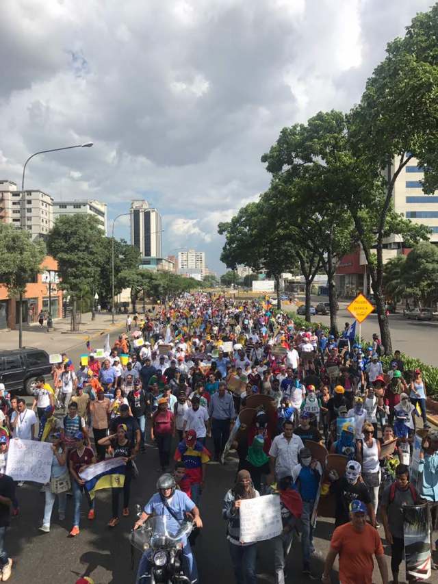 Movilización de la oposición en Valencia estado Carabobo el sábado 10 de junio. Foto: @danycosmovenezuela