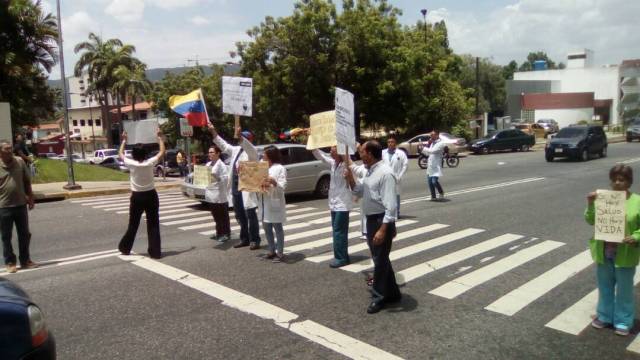 Médicos de Carabobo protestan por condiciones del sistema de salud. Foto archivo