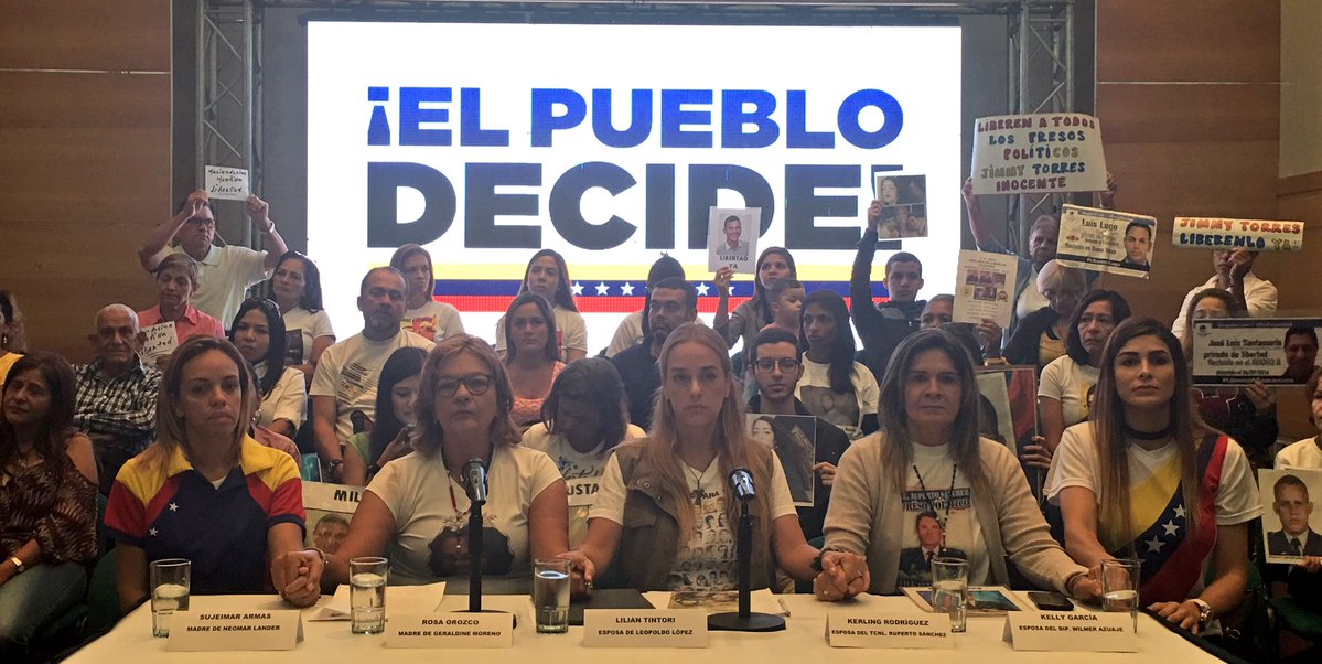 Esposas de presos políticos piden a venezolanos que acudan a consulta soberana este #16Jul