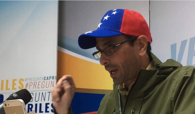 Capriles: La consulta popular del 16J será el Referéndum que el gobierno se niega a realizar