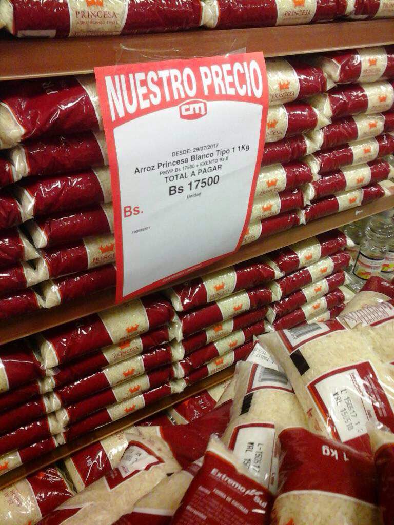 A Nicolás le congelaron los activos en el norte, pero a los venezolanos el kilo de arroz les cuesta 17.500 bolos