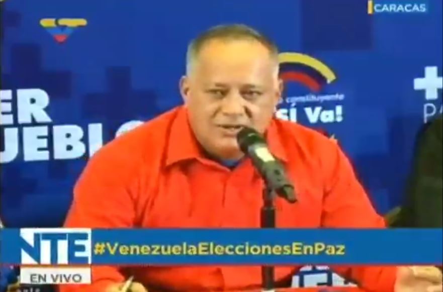 Diosdado Cabello: Hay que saber quienes están votando (Video)