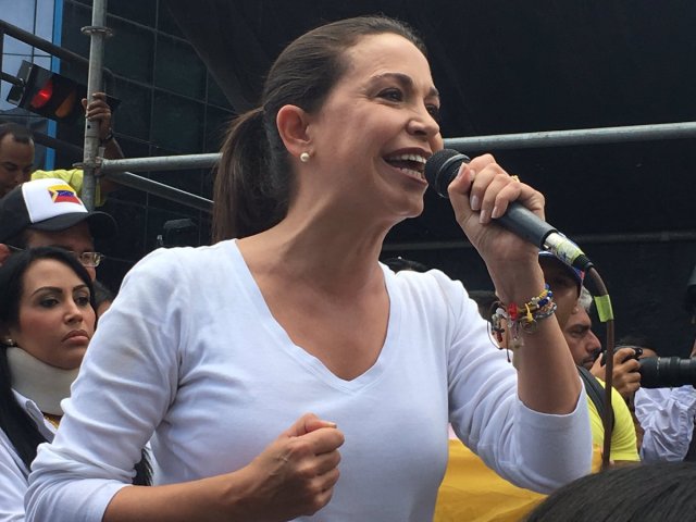 María Corina Machado en Chacaíto este #9Jul // Foto @andreina