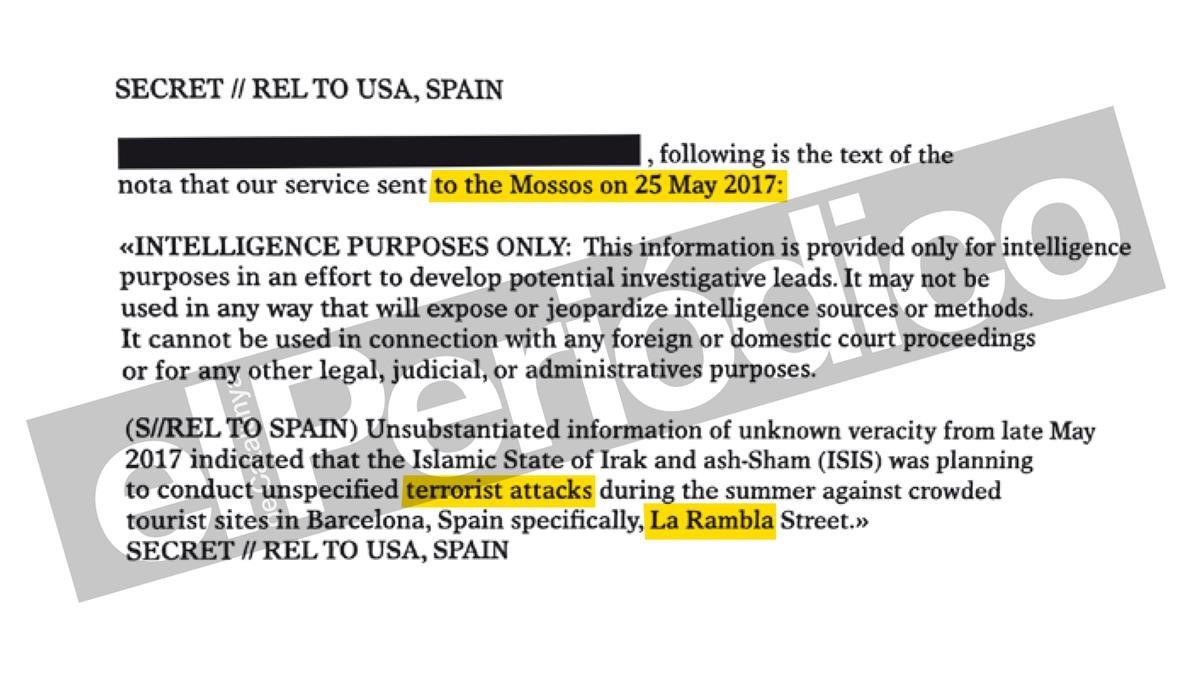 EEUU alertó a España del riesgo de atentado en Barcelona (imagen)