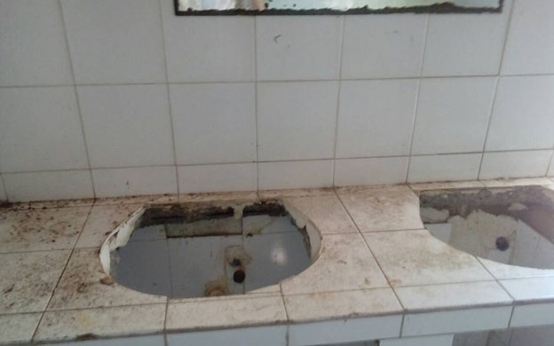 Hasta los lavamanos se llevaron de la escuela Rafael Urdaneta del estado Zulia