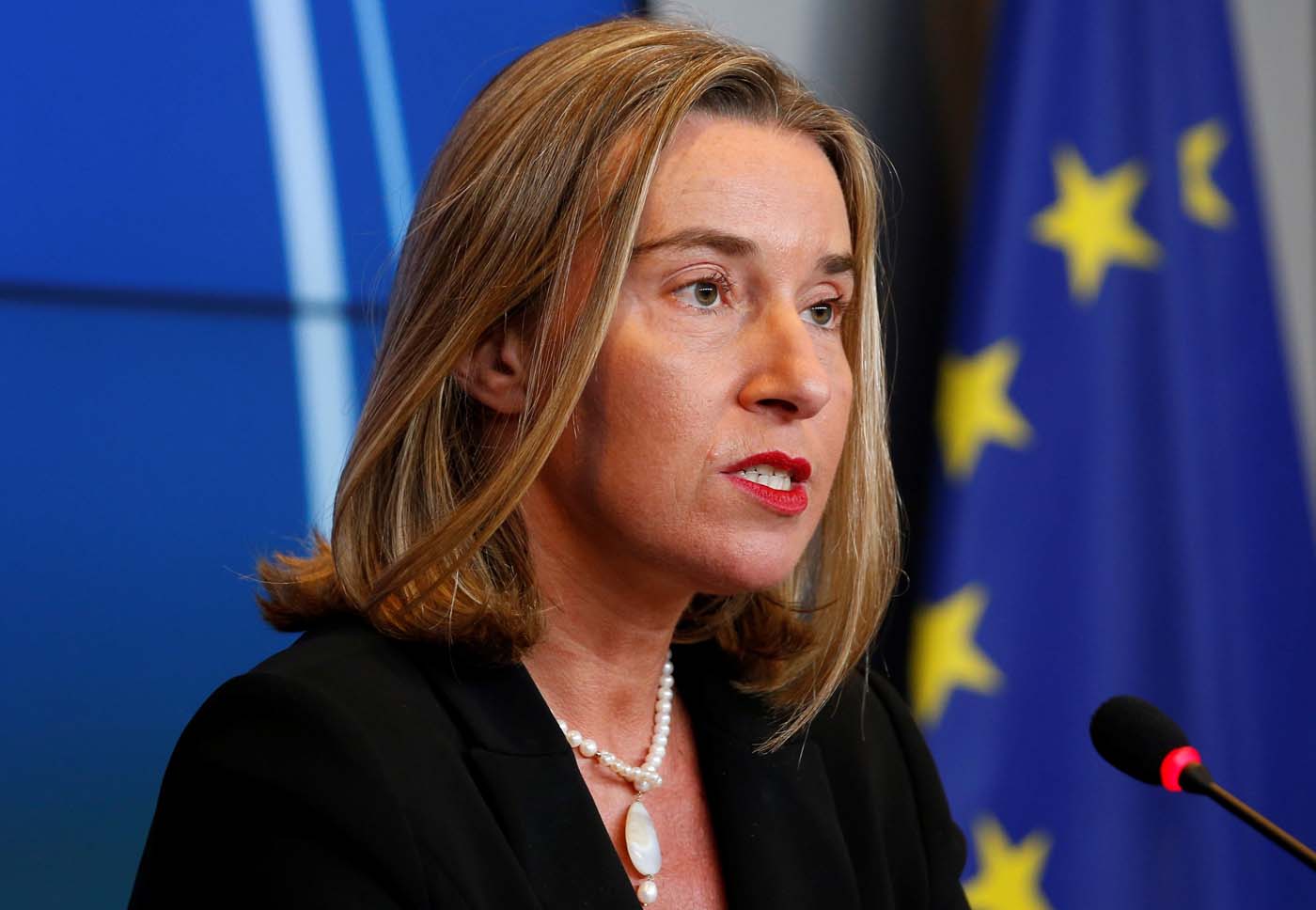 Mogherini dice que diálogo entre Gobierno y oposición es un paso en buena dirección
