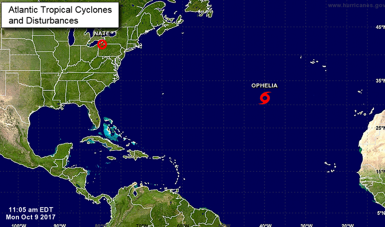 Tormenta tropical Ophelia se forma en el Atlántico