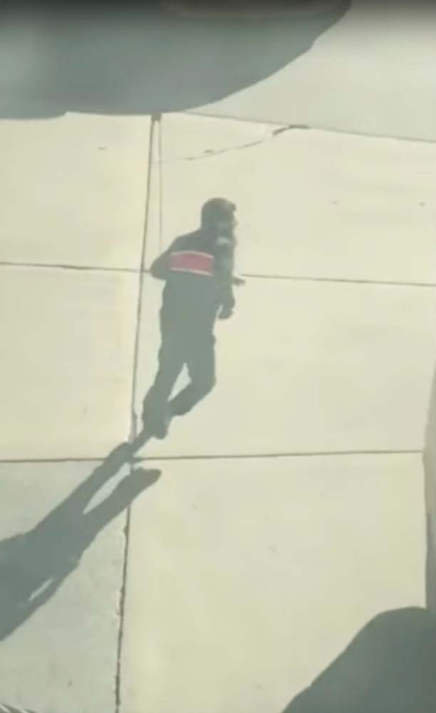 Suspected driver of the pickup truck that mowed down pedestrians and cyclists on a bike path alongside the Hudson River runs after the attack in the middle of a road, in New York City, NY, U.S., in this still image from a video obtained from social media October 31, 2017. TAWHID KABIR XISAN via REUTERS THIS IMAGE HAS BEEN SUPPLIED BY A THIRD PARTY. MANDATORY CREDIT. NO RESALES. NO ARCHIVES. MUST ON SCREEN COURTESY TAWHID KABIR XISAN