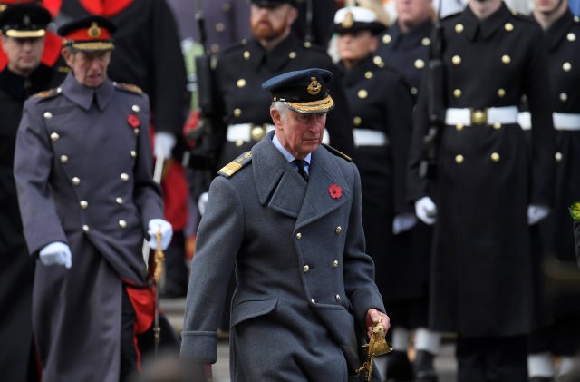 El Príncipe Carlos de Gran Bretaña participa en el servicio Cenotafio dominical del Recuerdo en Londres, Gran Bretaña, el 12 de noviembre de 2017. REUTERS / Toby Melville