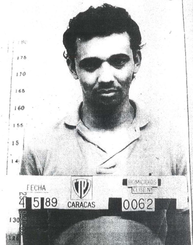 Maikel Moreno is seen in a police mugshot taken in Caracas, Venezuela. The writing on the photograph reads "Date May 4, 1989, Caracas, Homicides." Courtesy of investigative Judicial Police/Handout via REUTERS ATTENTION EDITORS - THIS PICTURE WAS PROVIDED BY A THIRD PARTY. NO SALES. NO ARCHIVE.