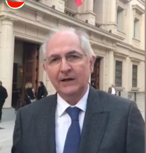 Antonio Ledezma ovacionado de pie en el Congreso de España (Videos)