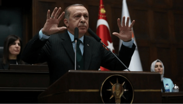 Recep Tayyip Erdogan, en un mensaje al Parlamento (Reuters)