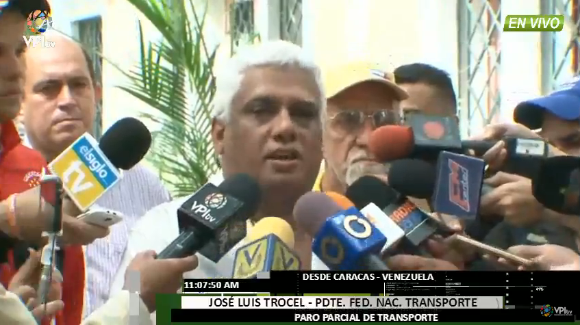 El paro en Caracas se cumplió entre 60 y 70%, según transportistas