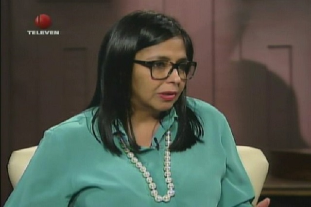 Delcy Eloína dice estar preocupada ante “amenazas a la estabilidad” de Venezuela