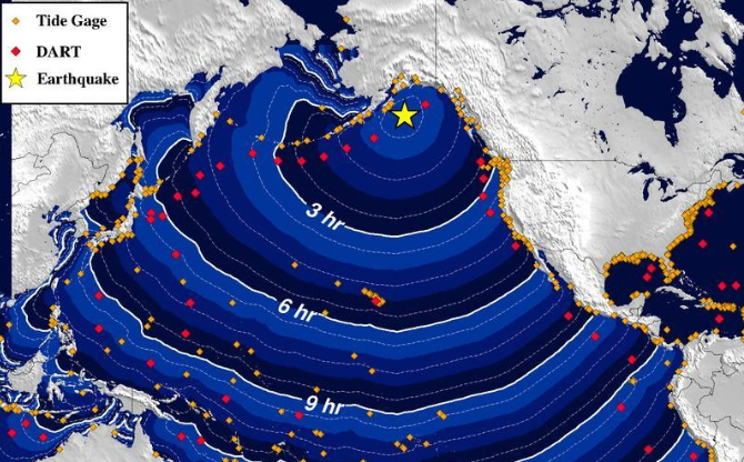 Levantan alertas de tsunami en costa oeste de EEUU y Canadá
