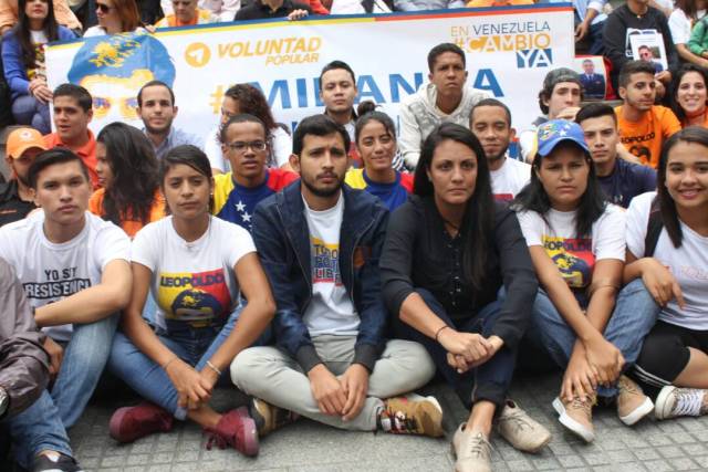 Foto: Protesta contra la detención de Leopoldo López / Juan Peraza - LaPatilla.com