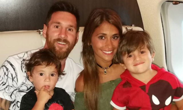 Messi y Antonella son sus hijos