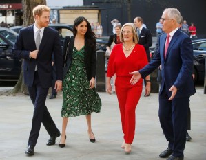 El príncipe Harry y Meghan Markle se reúnen con el primer ministro de Australia (fotos)