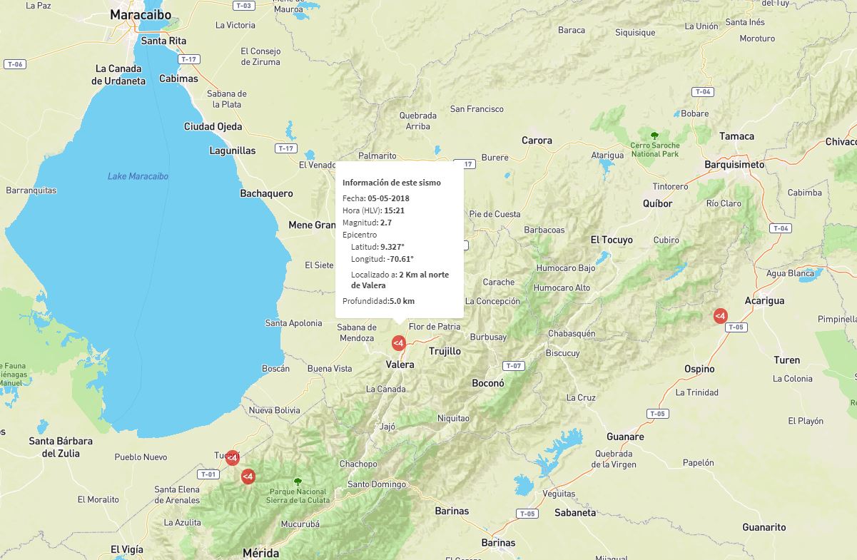 Registran sismo de magnitud 2,7 en Trujillo