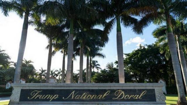 La entrada principal al Trump National Resort en Doral. Angel Valentin Washington Post