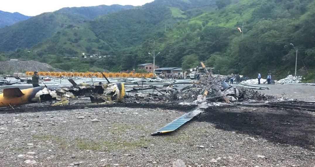 Disidentes de Farc queman en Colombia aeronave de ayuda a emergencia en represa