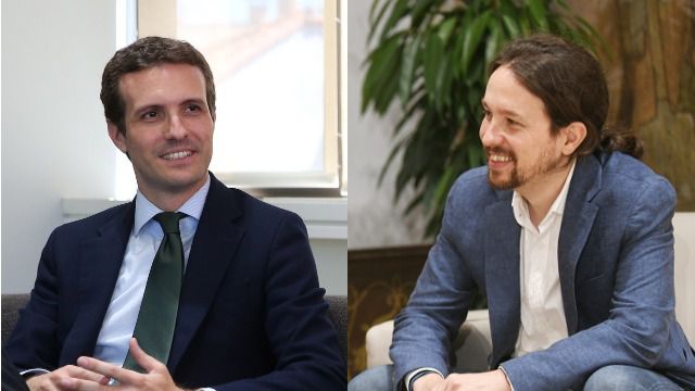 Pablo Casado frente a Pablo Iglesias: 7 semejanzas y 11 diferencias