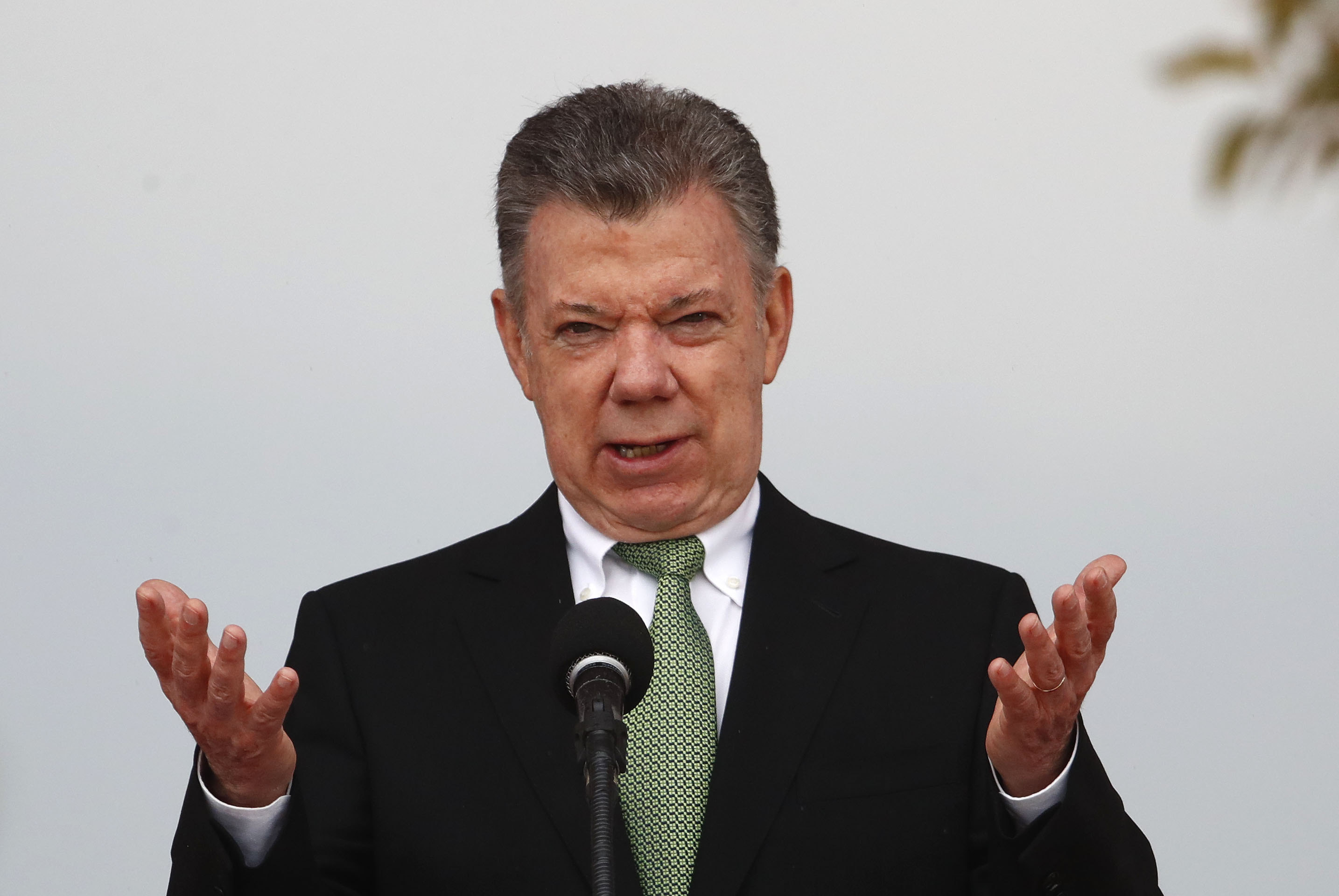 Santos recibió cartas credenciales de embajadores de nueve países