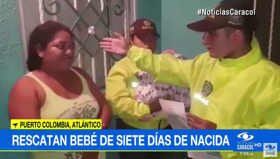 Una colombiana dopó a una joven venezolana y raptó a su bebé (video)
