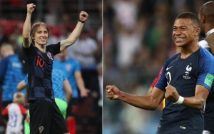 Mbappé y Modric se medirán en el campo para levantar la copa del Mundial Rusia 2018
