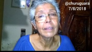 Liberada Yosida de Monasterios, madre de Juan Carlos Monasterios acusado de los hechos de la avenida Bolívar