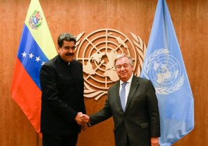 Maduro se reunió con el secretario general de la ONU (Foto)