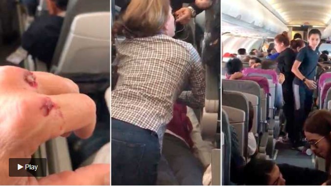 Pánico en el cielo: Una turbulencia sacudió un avión en México y dejó 45 pasajeros lesionados (Video)