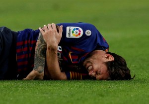 Messi regresa a los entrenamientos con el Barça después de su lesión en el brazo derecho
