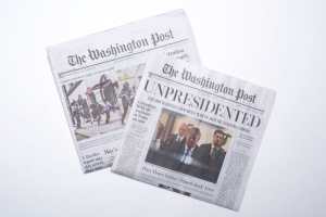 Una edición falsa de The Washington Post anuncia la renuncia de Trump