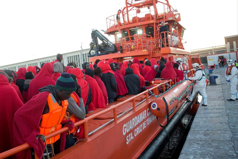 Rescatados 172 inmigrantes cuando intentaban llegar a España por mar