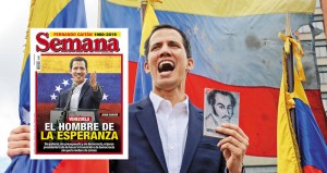 La portada de la revista Semana de Colombia: Venezuela, el hombre de la esperanza