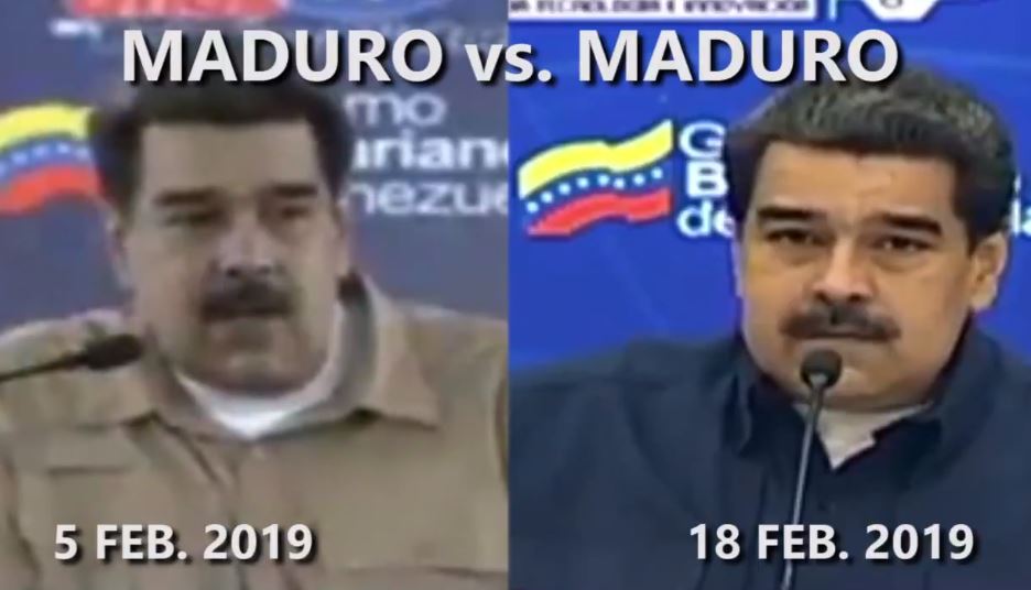 El insólito tira y encoje de Maduro con la ayuda humanitaria en solo 14 días (VIDEO)