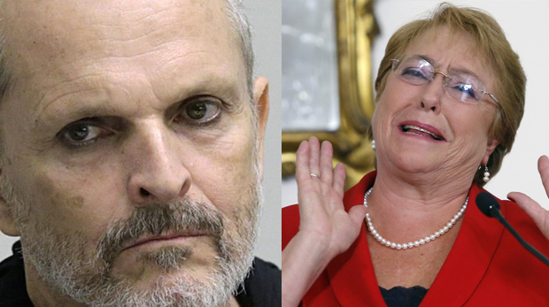 Miguel Bosé se llegó al hotel donde hospeda Bachelet en México para hablarle sobre la crisis de Venezuela