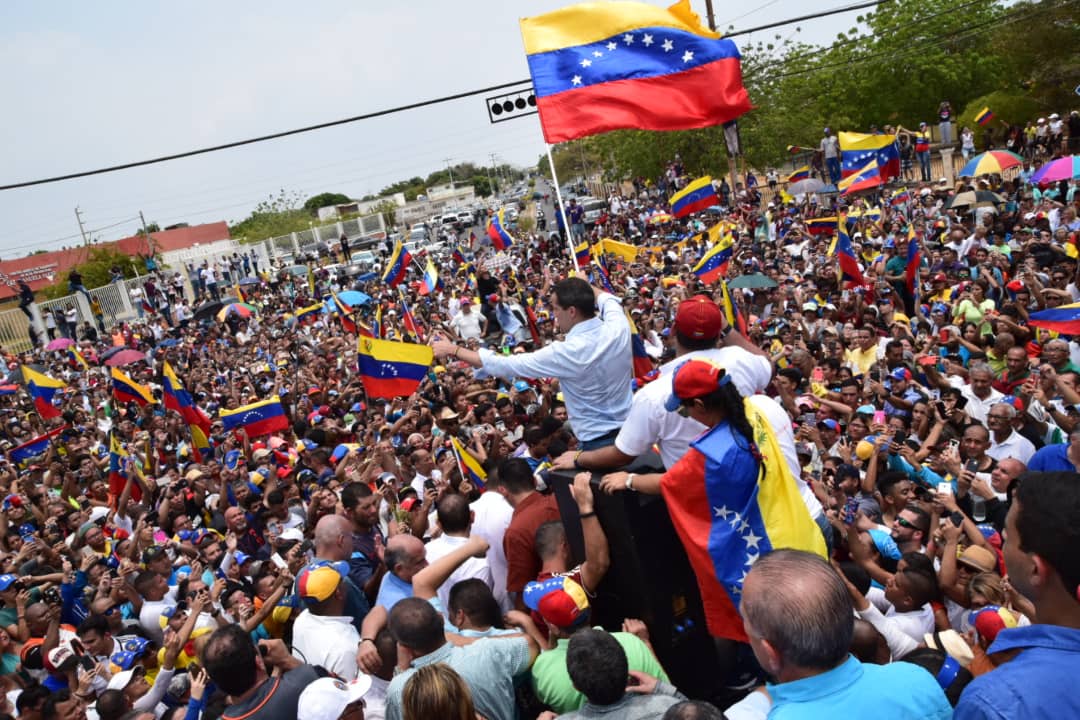 Juan Guaidó llega a Aragua para seguir conformando los Comités de Ayuda y Libertad