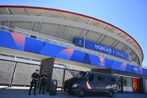 Madrid despliega una seguridad sin precedentes para una final inglesa