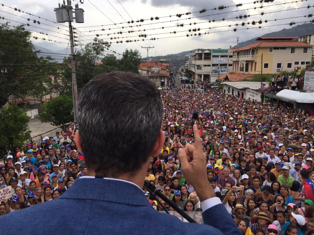 EN FOTOS: Merideños recibieron al presidente (e) Juan Guaidó