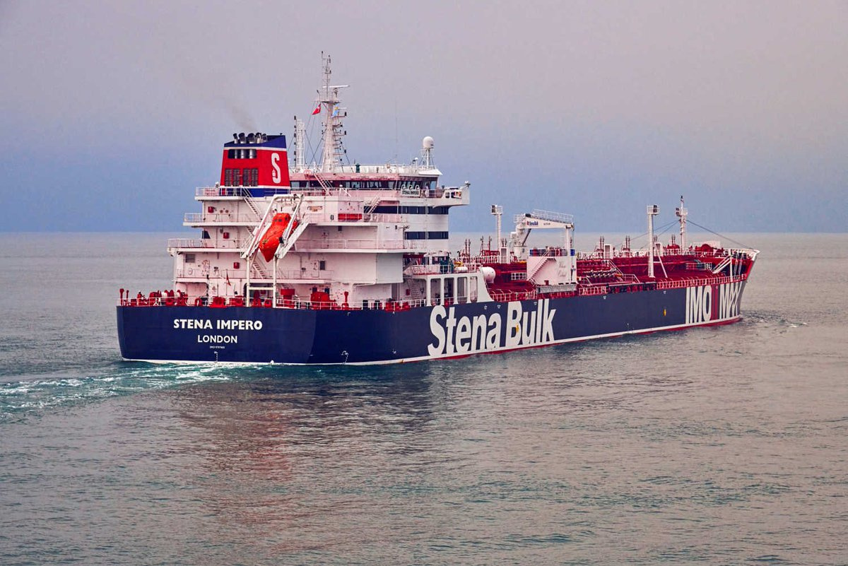 El petrolero de bandera británica incautado por Irán está anclado
