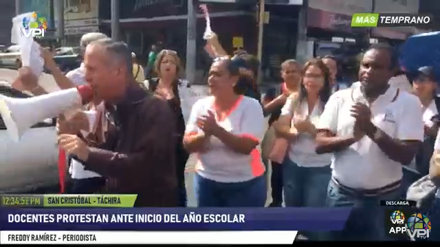 Docentes tachirenses no regresaron a clases… salieron a las calles a exigir salarios dignos #16Sep