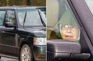 Encapuchada… la reina Isabel fue vista en público por primera vez tras crisis con Harry (FOTOS)